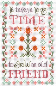 mini Friends sampler cross stitch