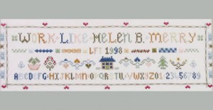 ABC sampler cross stitch kit