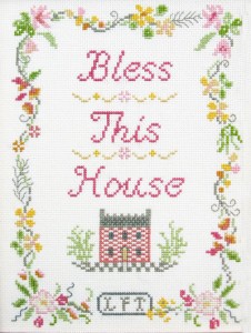 Bless This House sampler cross stitch kit