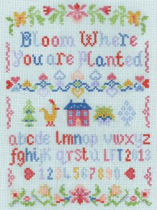 child's Alphabet sampler cross stitch kit