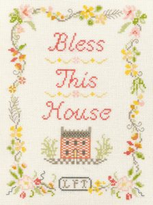 Bless This House sampler cross stitch