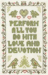 mini Devotion sampler cross stitch