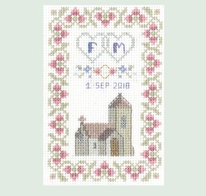 petite Marriage sampler cross stitch kit