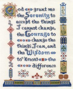 Serenity Prayer cross stitch kit