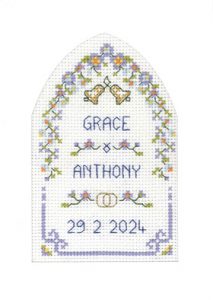 Spring Bouquet Arch Wedding card kit