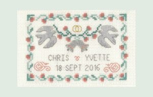 petite Wedding Bells Sampler cross stitch