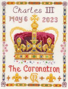 Charles Coronation sampler cross stitch kit