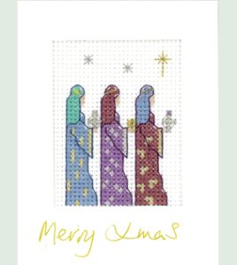 Three Kings Xmas card cross stitch kit