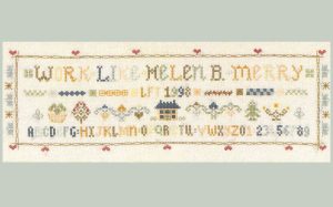 ABC sampler cross stitch kit