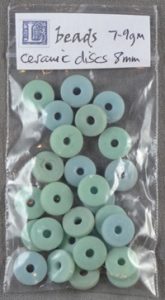 aqua disc beads