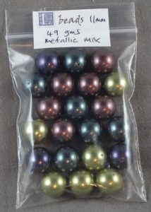Metallic 11mm beads