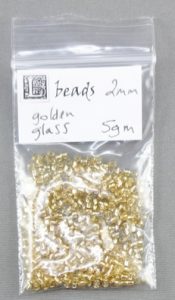 golden beads 2.2 mm