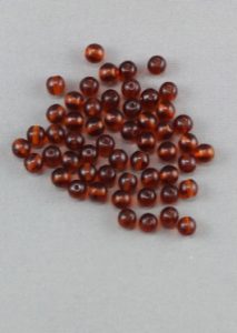 brown glass beads