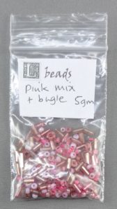 pink seed beads mix