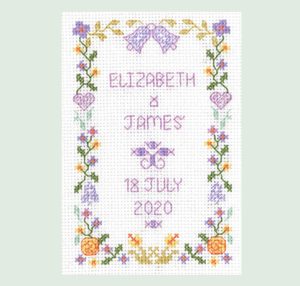 Mini Wedding Sampler cross stitch kit