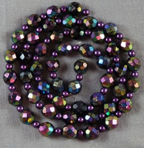vintage glass string of beads