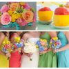 sizzling sorbet wedding colours
