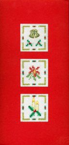 Holly Christmas card cross stitch kit